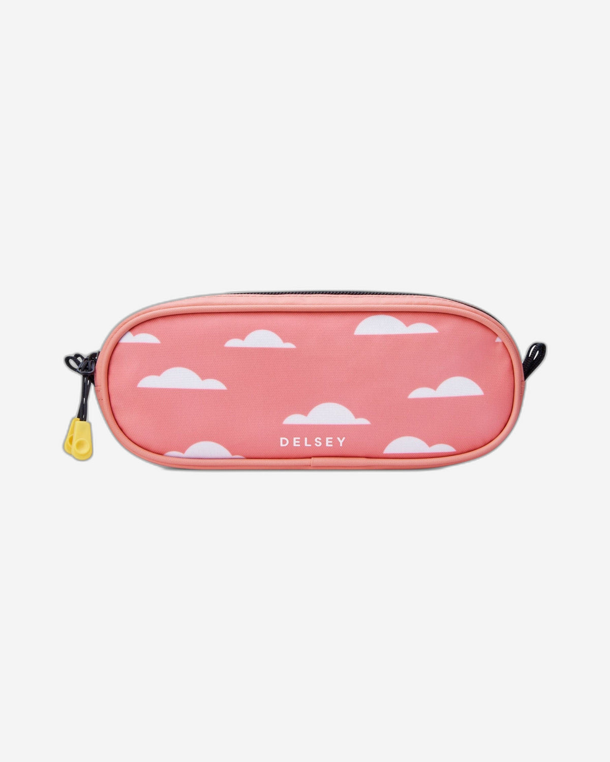 Delsey Paris BTS 2023 Top Zip Opening 2 Compartment Pink Printing Pencil Case