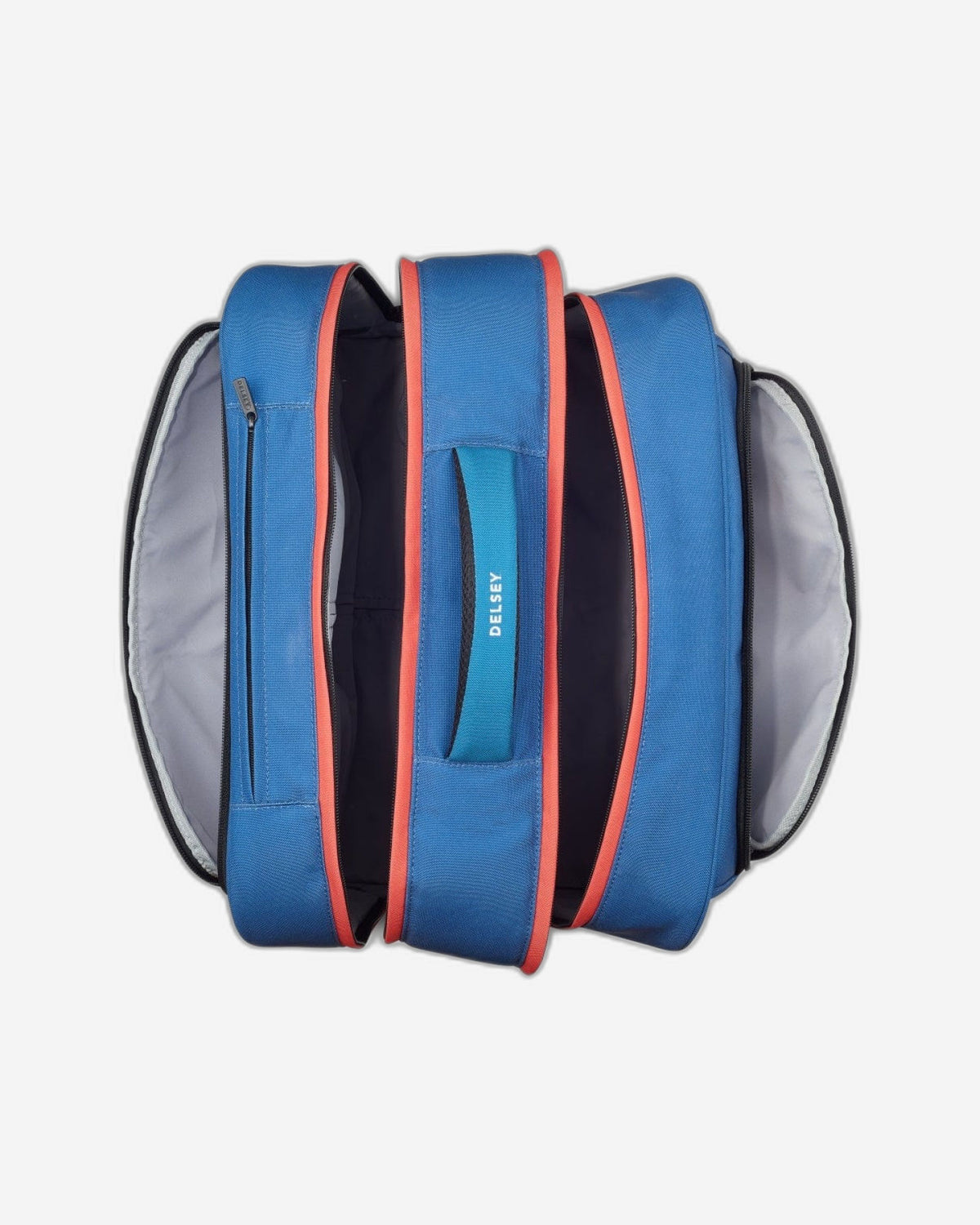 Delsey Paris BTS 2023 4 Wheel 15.6 Inch Blue Wheeled School Bag