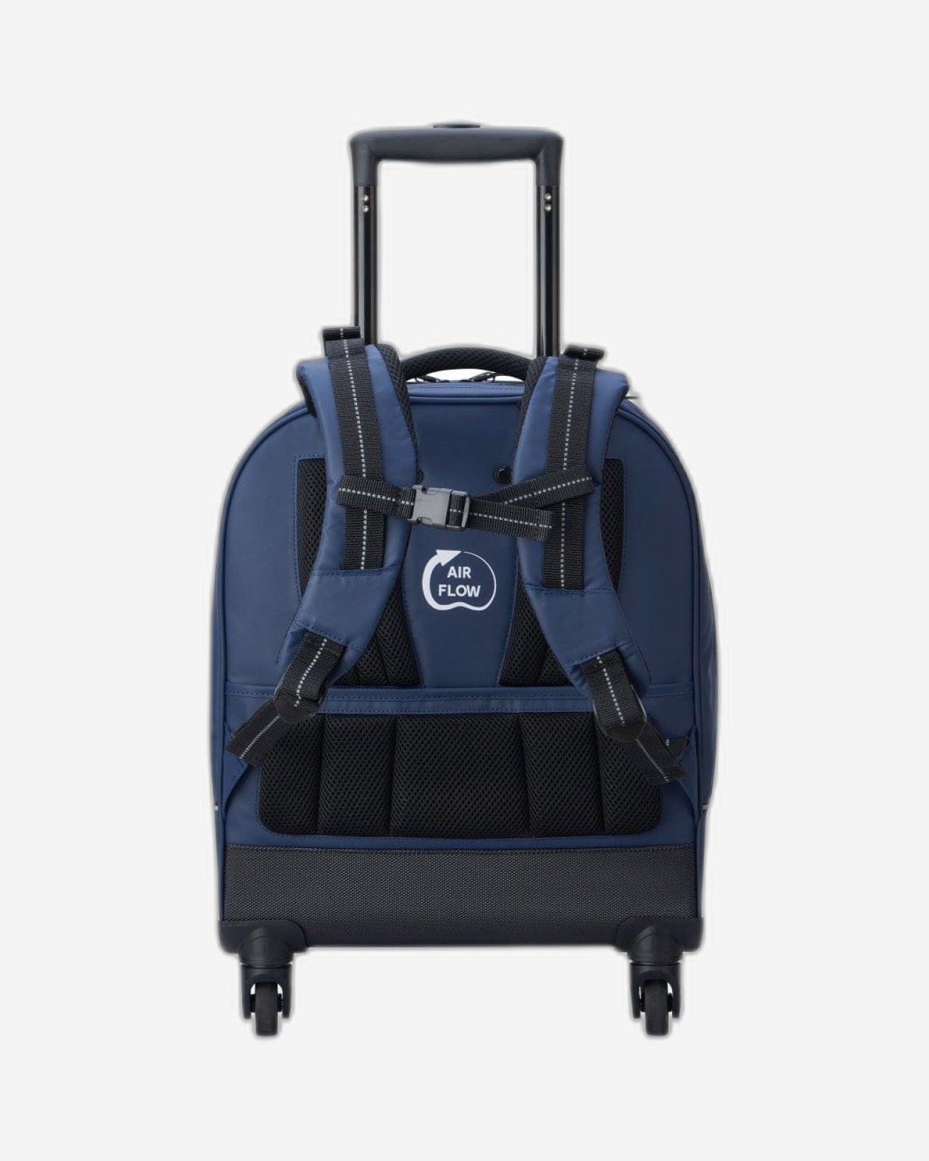 Delsey Paris BTS 2023 4 Wheel 15.6 Inch Blue Printing Wheeled Backpack