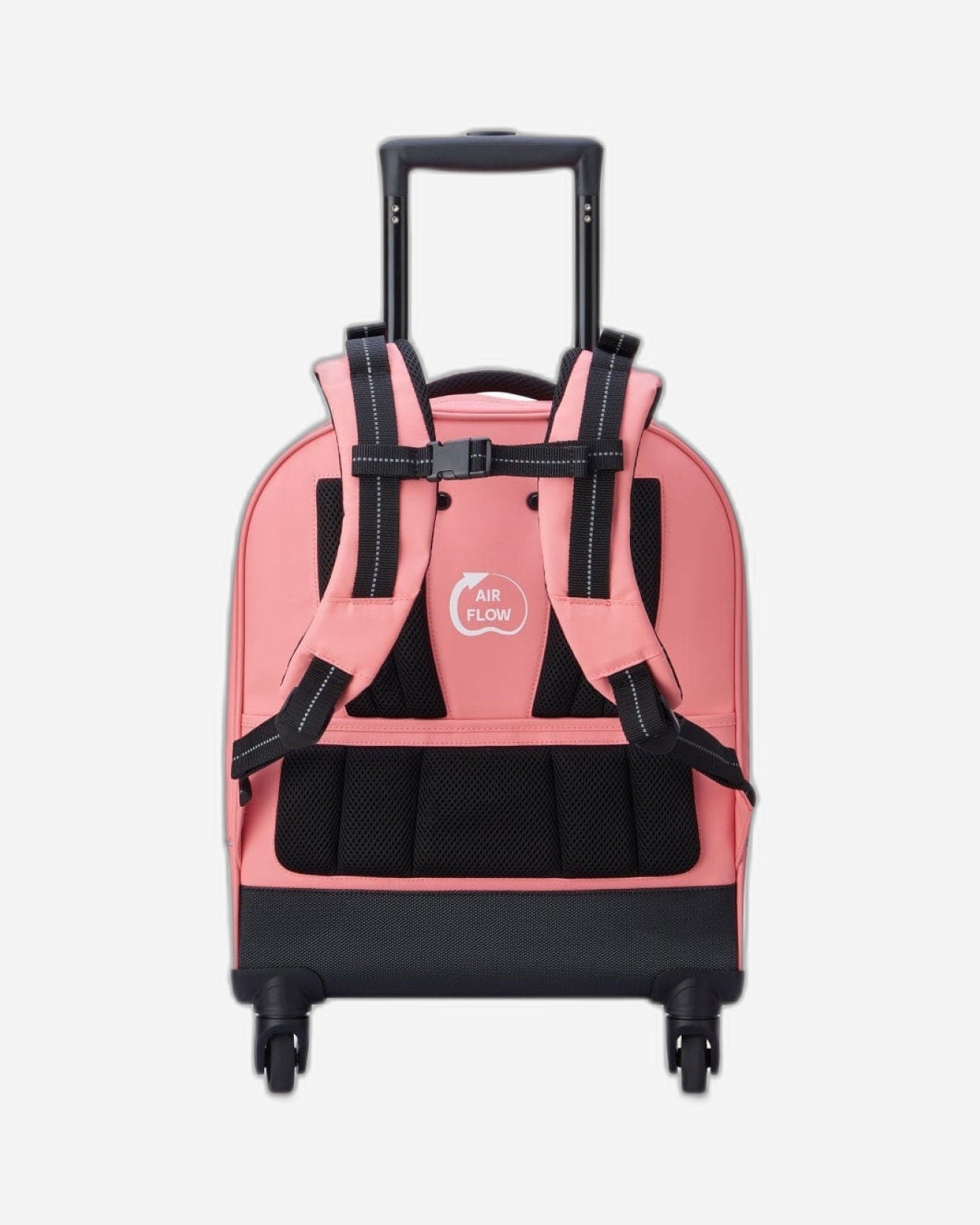 Delsey Paris BTS 2023 4 Wheel 15.6 Inch Pink Printing Wheeled Backpack