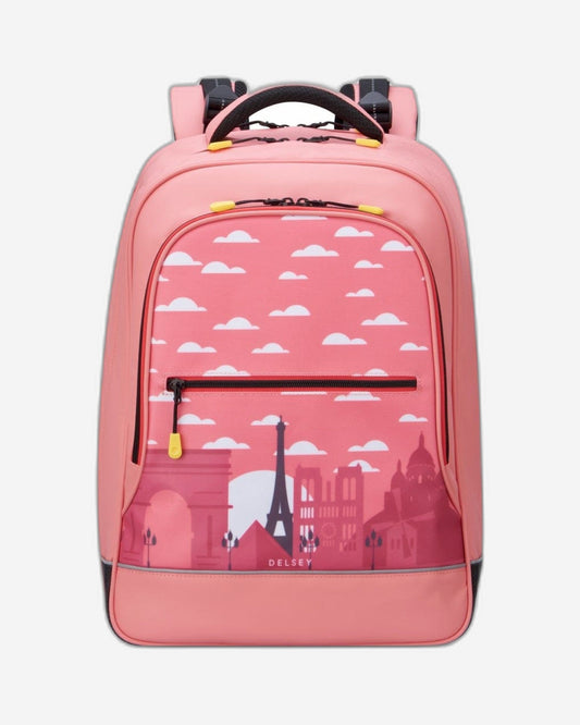 Delsey Paris BTS 2023 2 Compartment 15.6 Inch Backpack Pink Printing