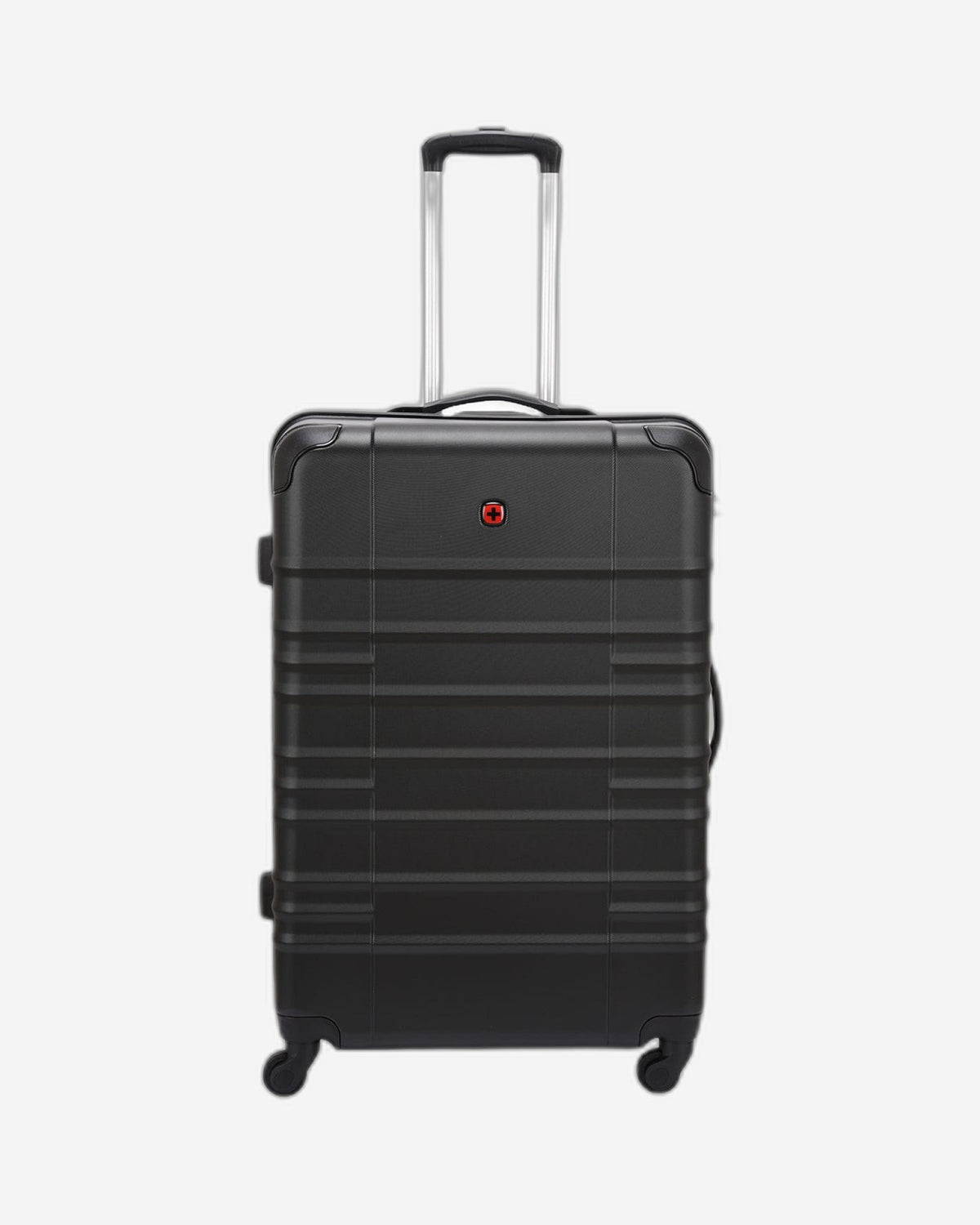 Wenger Amplar 3 Piece 53+65+75cm Hardside Non-Expandable Check-In Luggage Trolley Set Black - 653149