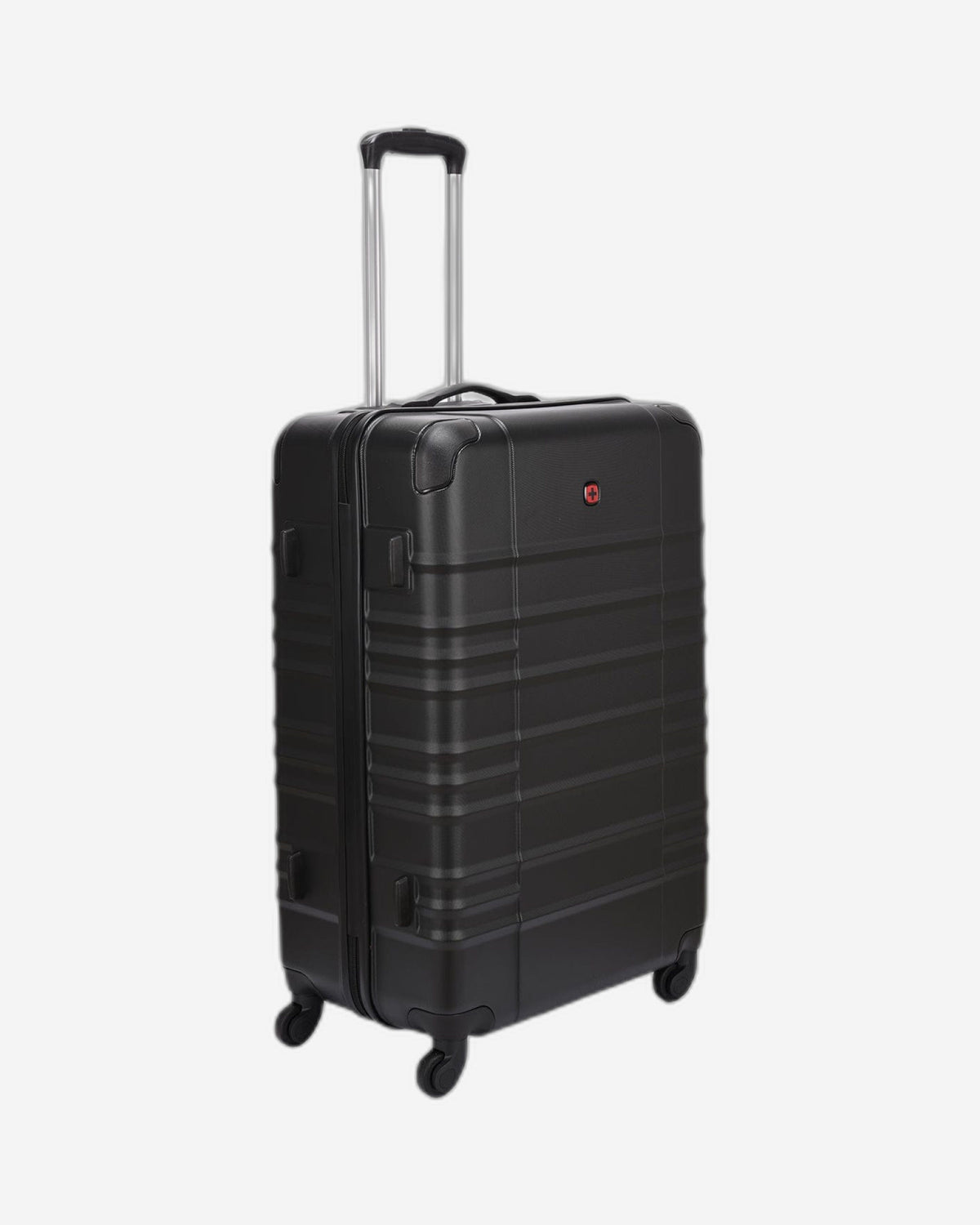 Wenger Amplar 3 Piece 53+65+75cm Hardside Non-Expandable Check-In Luggage Trolley Set Black - 653149