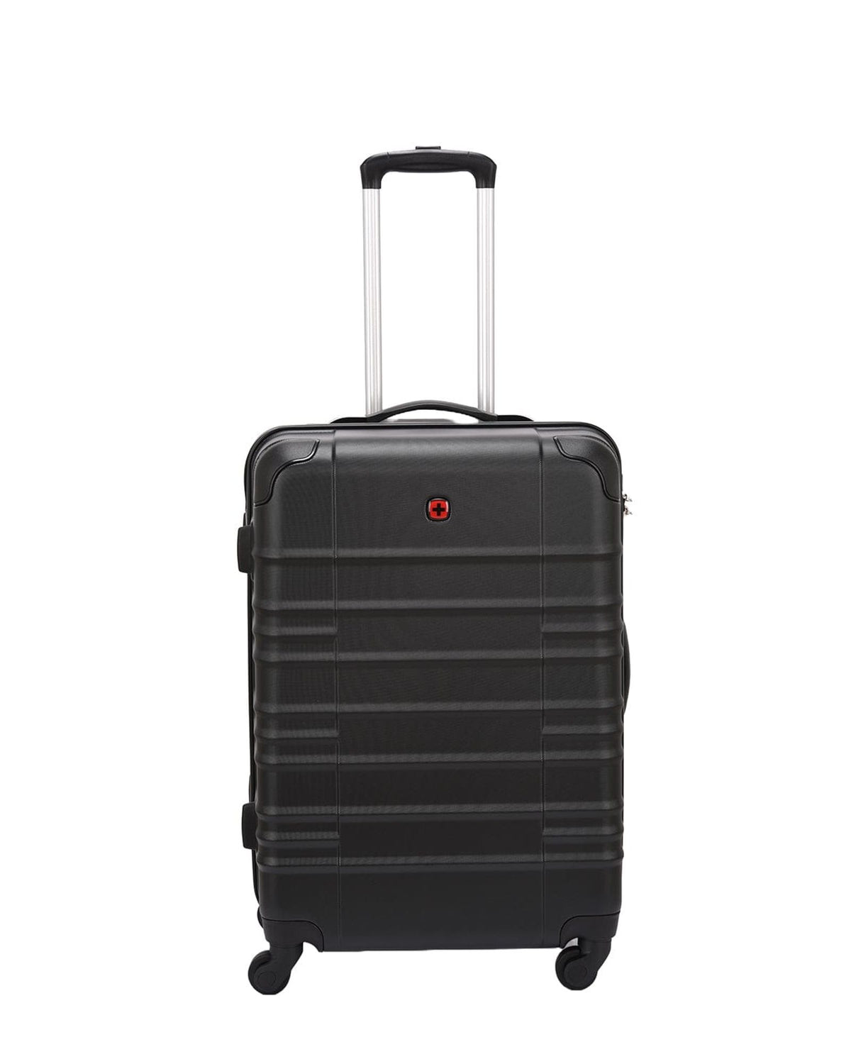 Wenger Amplar 3 Piece 53+65+75cm Hardside Non-Expandable Check-In Luggage Trolley Set Black - 653149