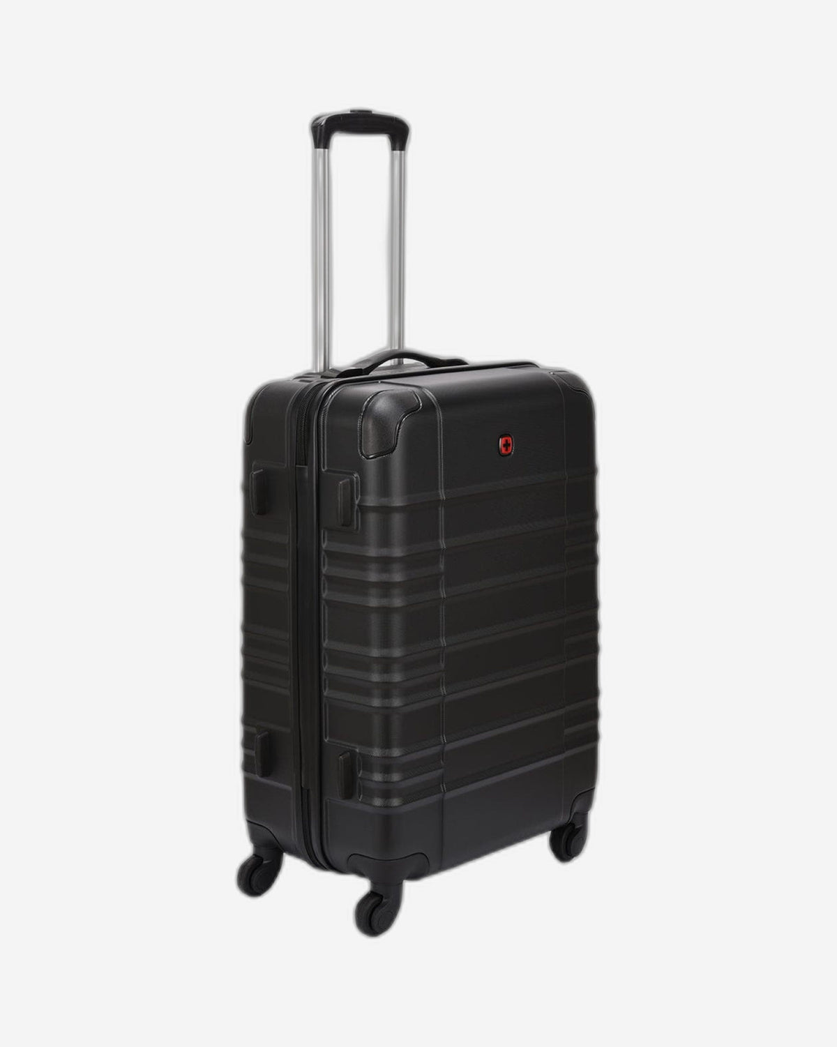 Wenger Amplar 3 Piece 53+65+75cm Hardside Non-Expandable Check-In Luggage Trolley Set Black - 653149