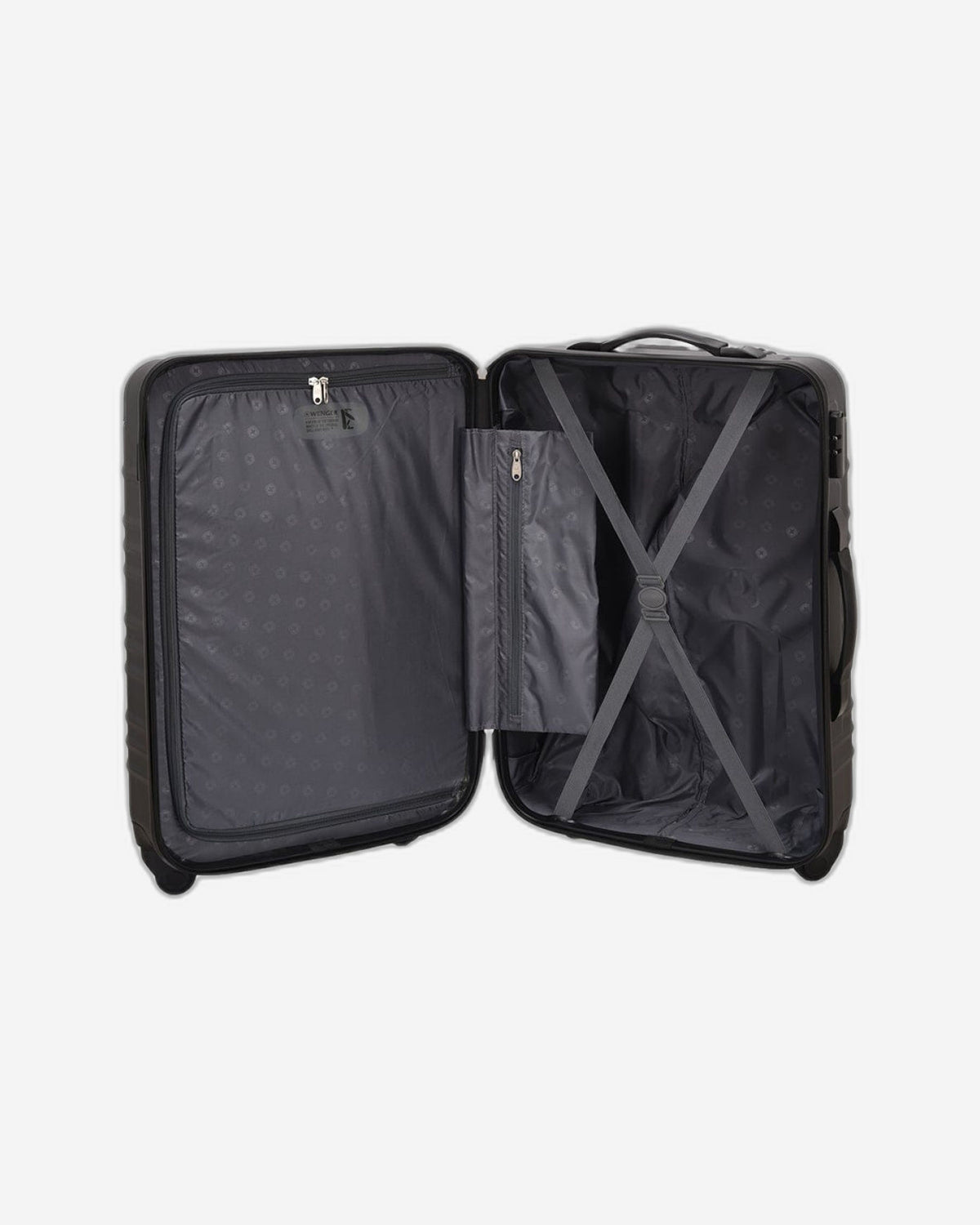 Wenger Amplar 3 Piece 53+65+75cm Hardside Non-Expandable Check-In Luggage Trolley Set Black - 653149