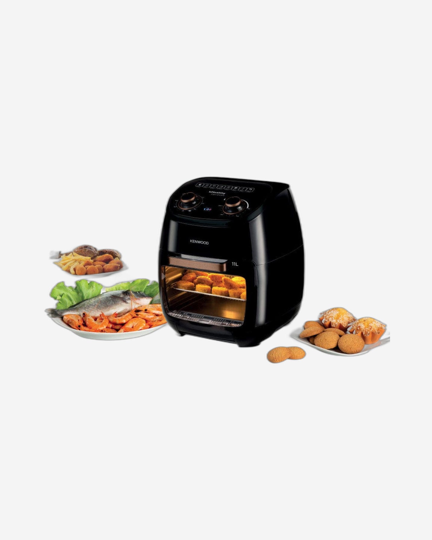 Kenwood 11l Multi-Functional Air Fryer 2000w Black HFP90.000BK