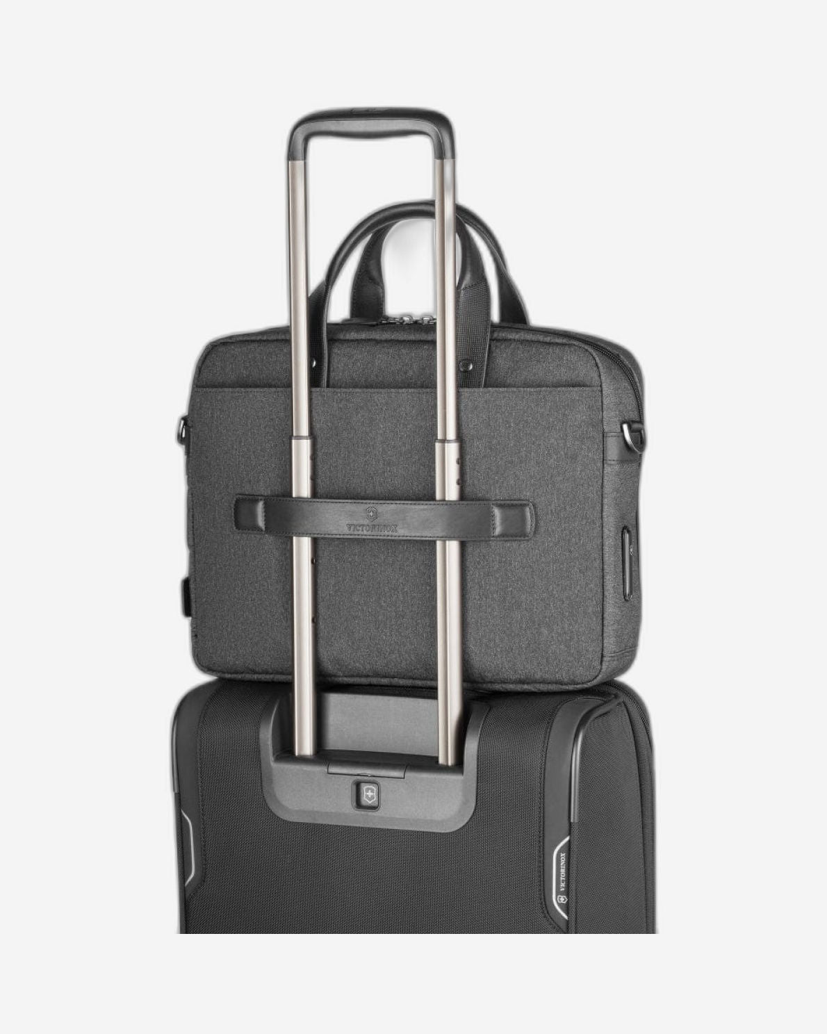 Victorinox Architecture Urban2 12.2 inch Briefcase Melange Grey/Black - 611956