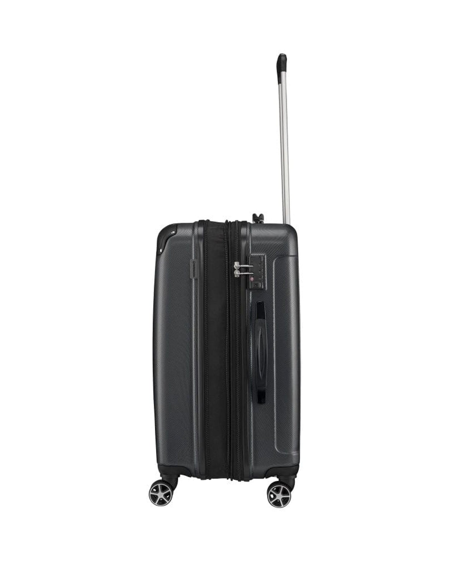 Wenger Protector Medium Hardside Expandable 67cm Check-In Luggage Trolley Black - 612363