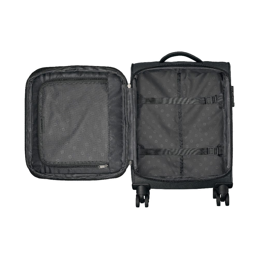 Wenger Beaumont Lite Carry-On Softside Expandable 57cm Cabin Luggage Trolley Black - 612381