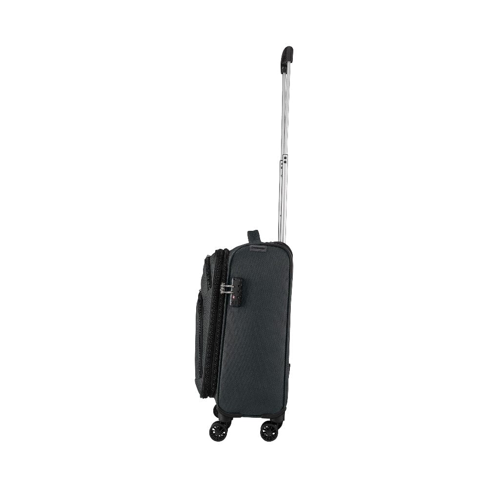 Wenger Beaumont Lite Carry-On Softside Expandable 57cm Cabin Luggage Trolley Black - 612381