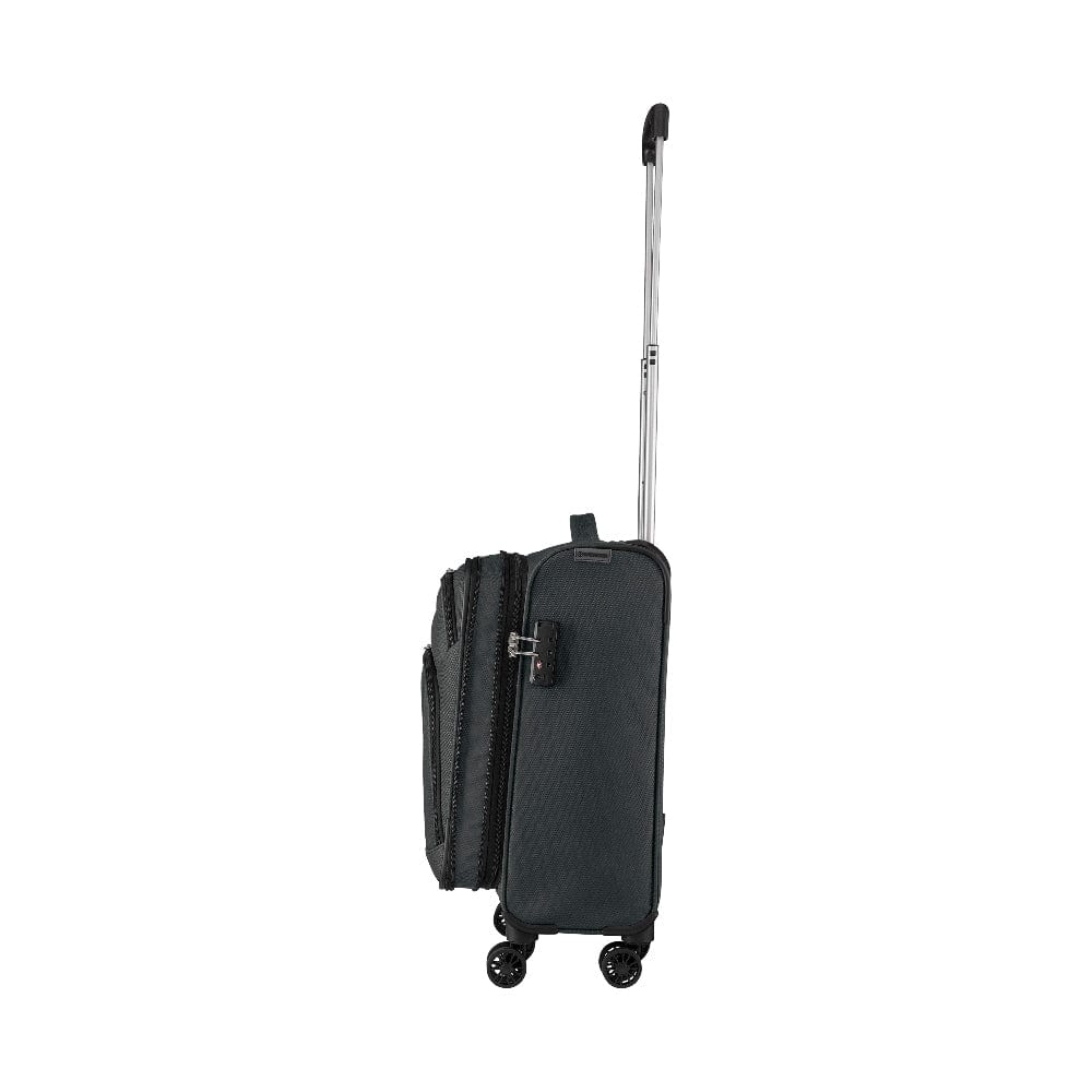 Wenger Beaumont Lite Carry-On Softside Expandable 57cm Cabin Luggage Trolley Black - 612381