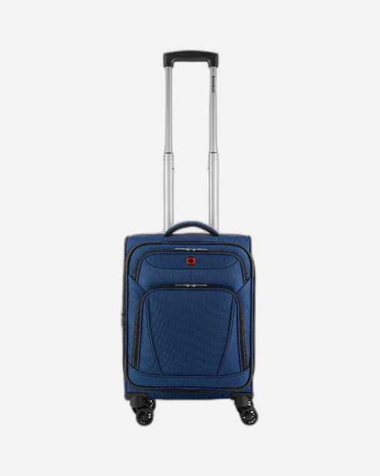Wenger Beaumont Lite Carry-On Softside Expandable 57cm Cabin Luggage Trolley Blue - 612382