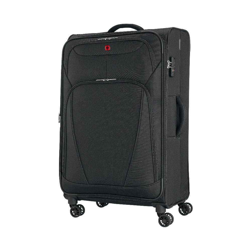 Wenger Beaumont Lite  Medium Softside Expandable 80cm Check-In Luggage Trolley Black - 612383
