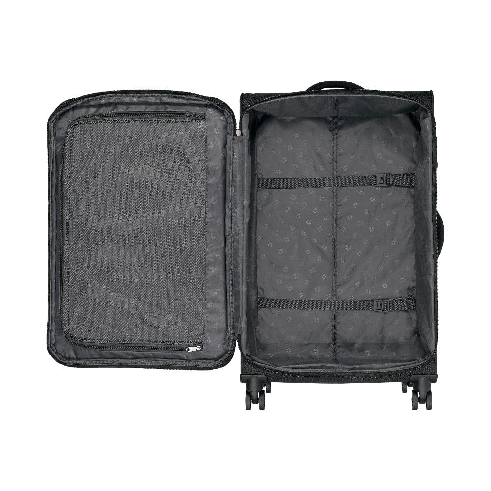 Wenger Beaumont Lite  Medium Softside Expandable 80cm Check-In Luggage Trolley Black - 612383
