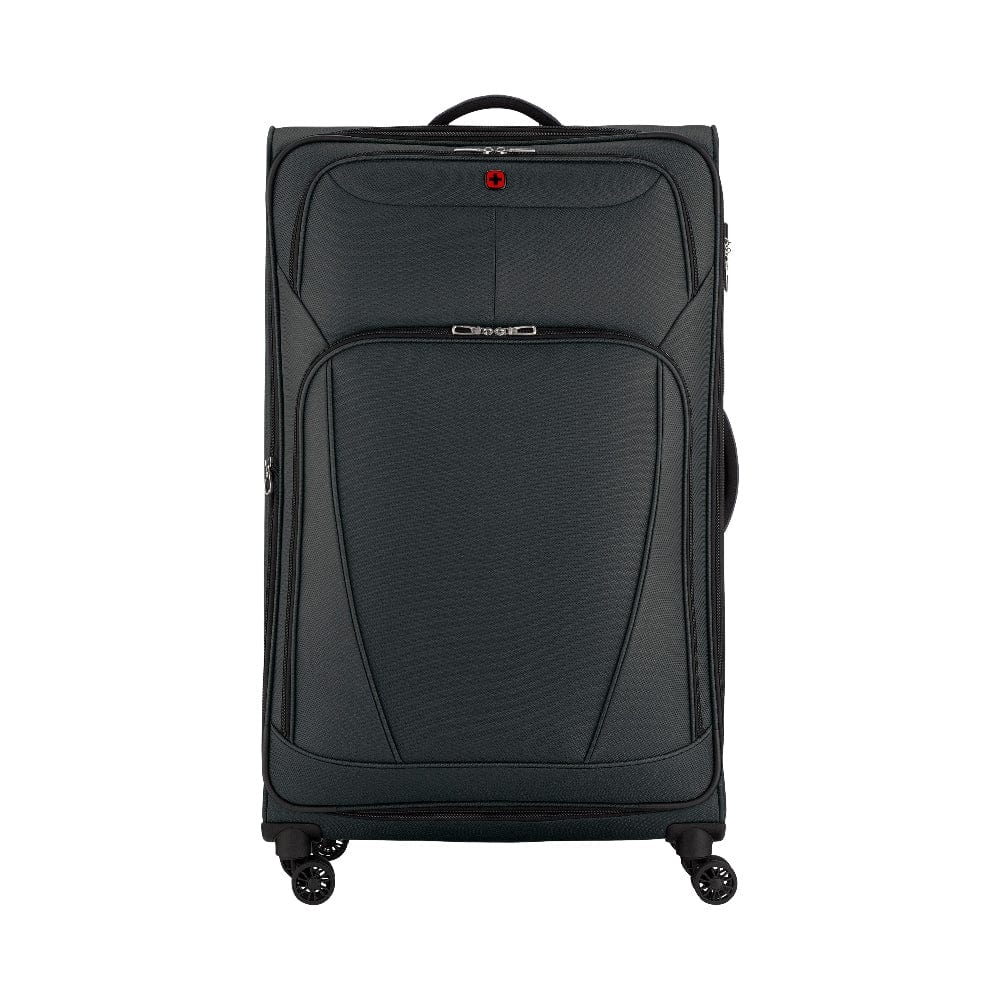Wenger Beaumont Lite Large Softside Expandable 90cm Check-In Luggage Trolley Black - 612385