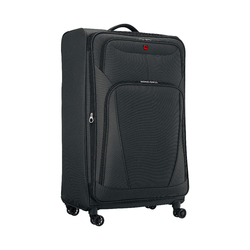 Wenger Beaumont Lite Large Softside Expandable 90cm Check-In Luggage Trolley Black - 612385
