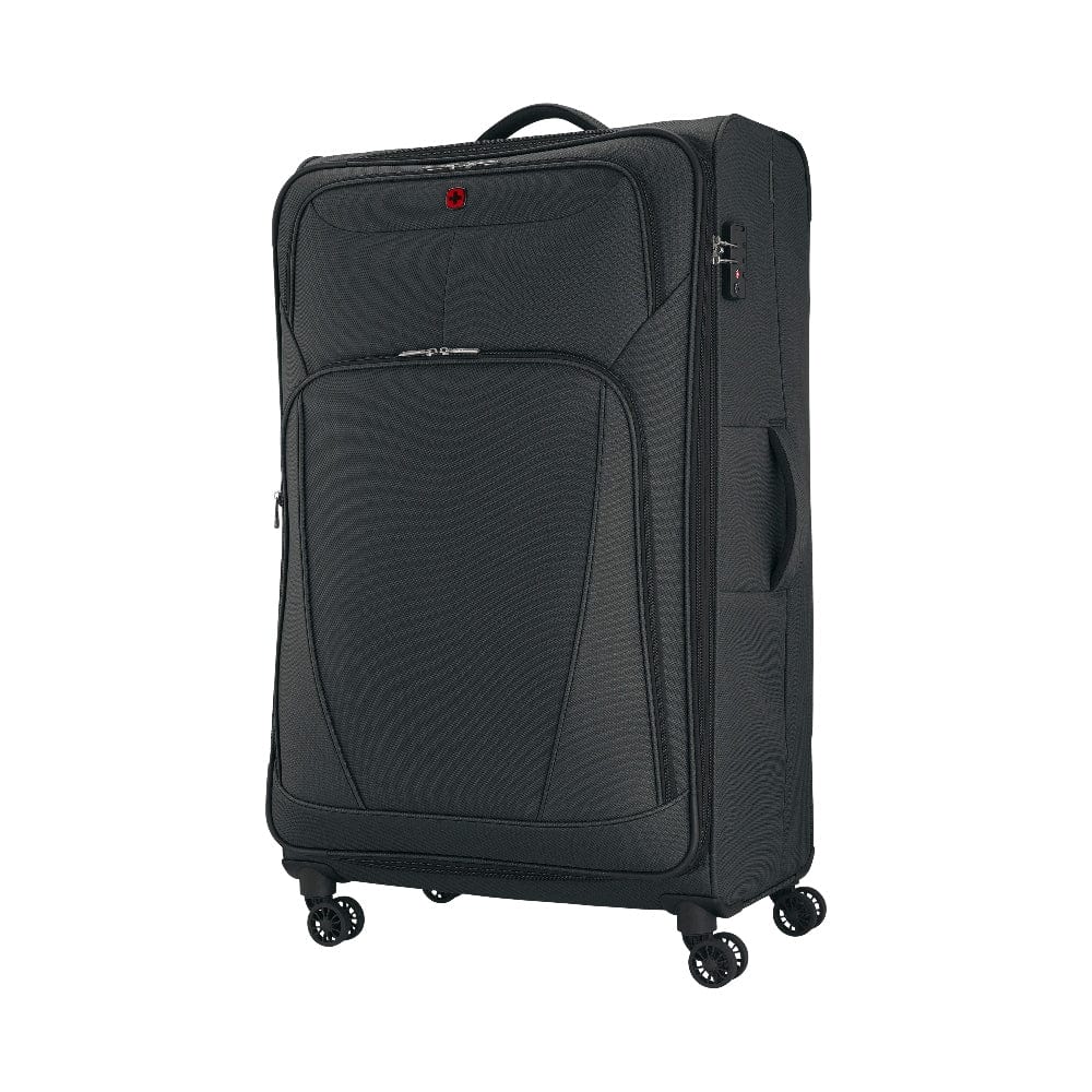 Wenger Beaumont Lite Large Softside Expandable 90cm Check-In Luggage Trolley Black - 612385