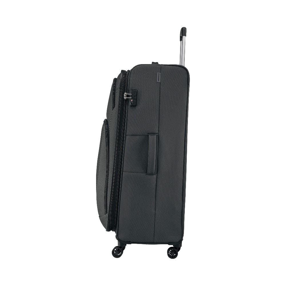 Wenger Beaumont Lite Large Softside Expandable 90cm Check-In Luggage Trolley Black - 612385