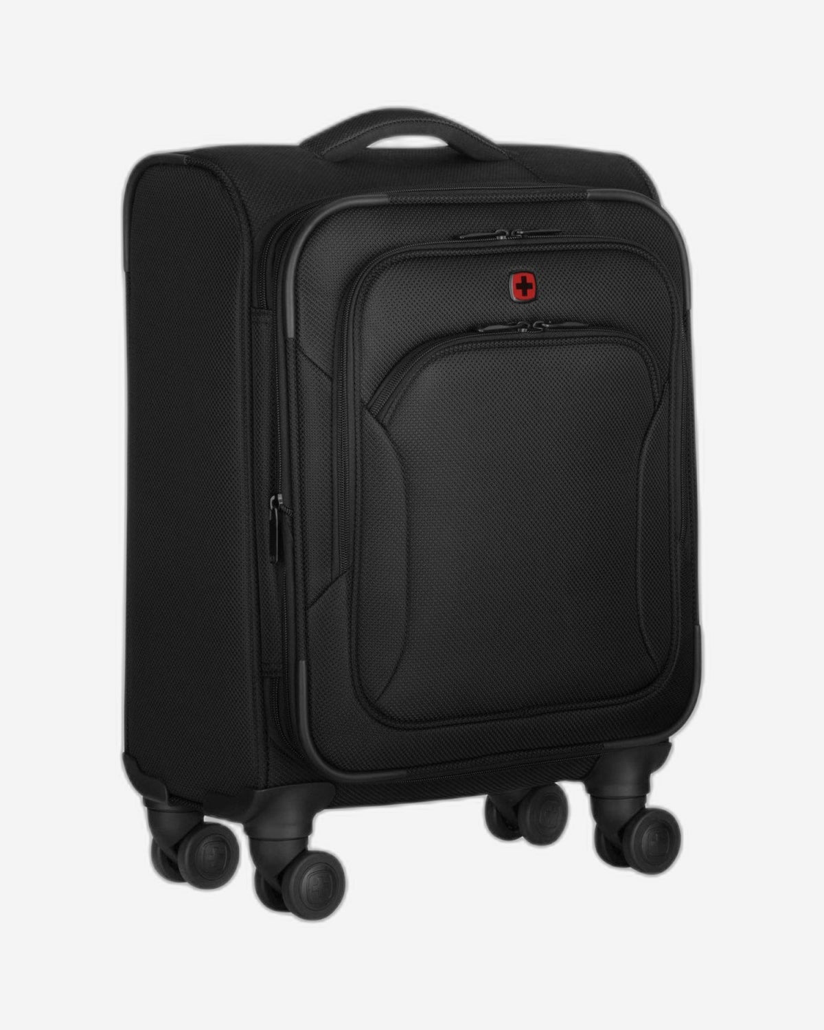 Wenger Vibrave 46cm Softcase 4 Double Wheel Expandable Cabin Luggage Trolley Black - 612551