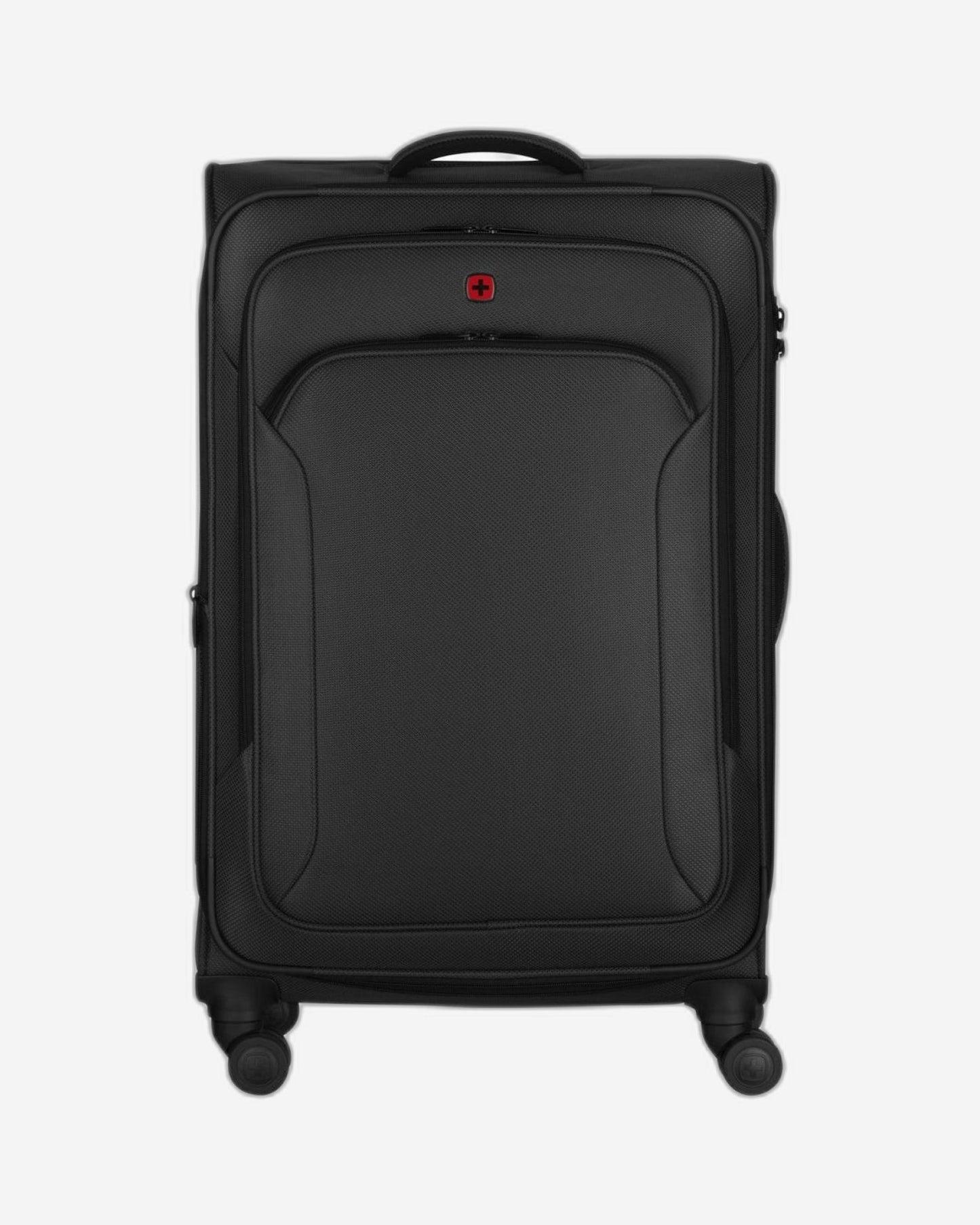 Wenger Vibrave 68cm Softcase 4 Double Wheel Expandable Check-In Luggage Trolley Black - 612553