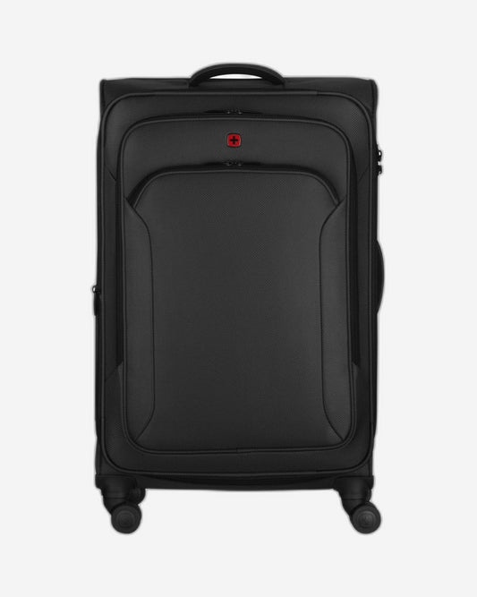 Wenger Vibrave 68cm Softcase 4 Double Wheel Expandable Check-In Luggage Trolley Black - 612553