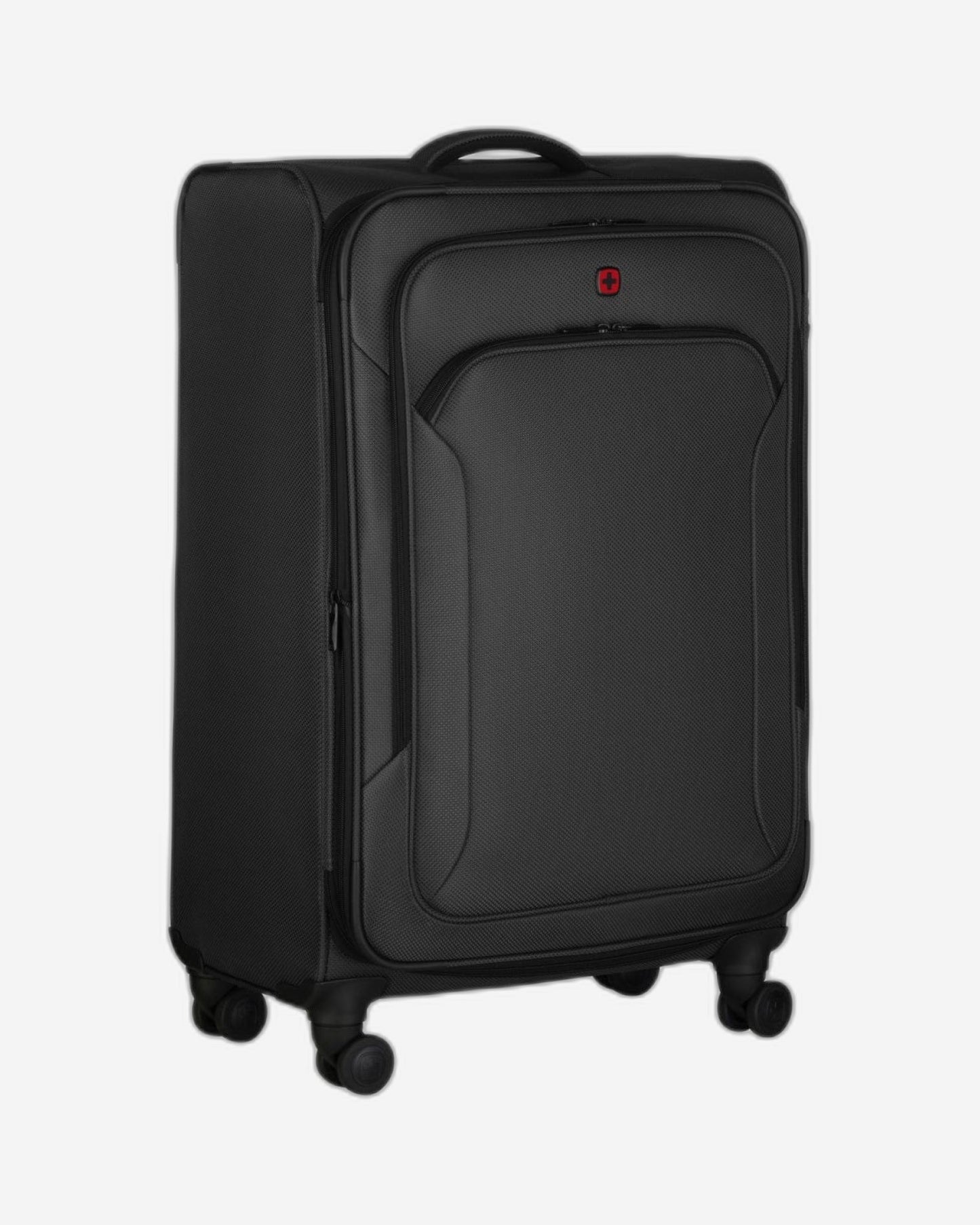 Wenger Vibrave 68cm Softcase 4 Double Wheel Expandable Check-In Luggage Trolley Black - 612553