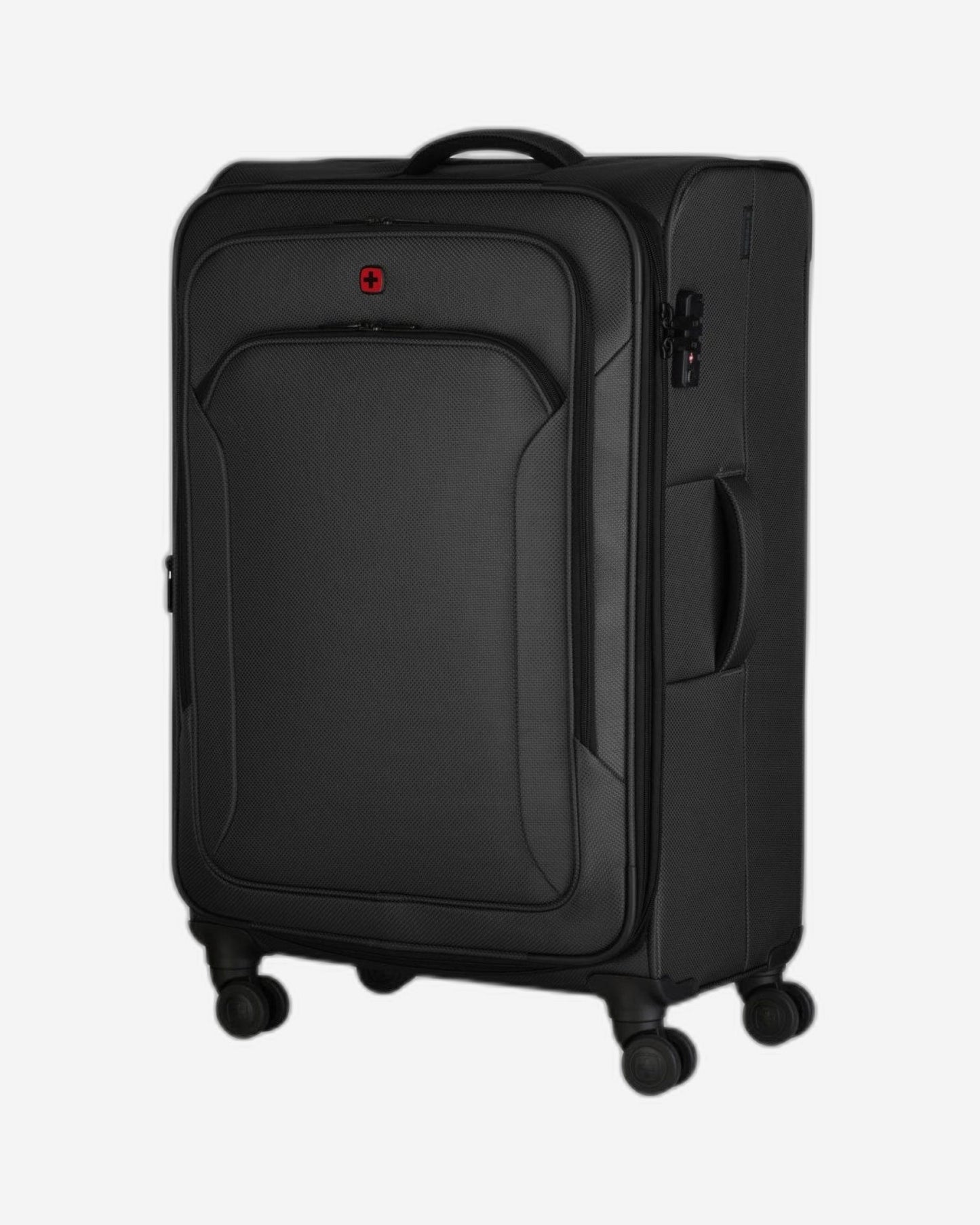 Wenger Vibrave 68cm Softcase 4 Double Wheel Expandable Check-In Luggage Trolley Black - 612553