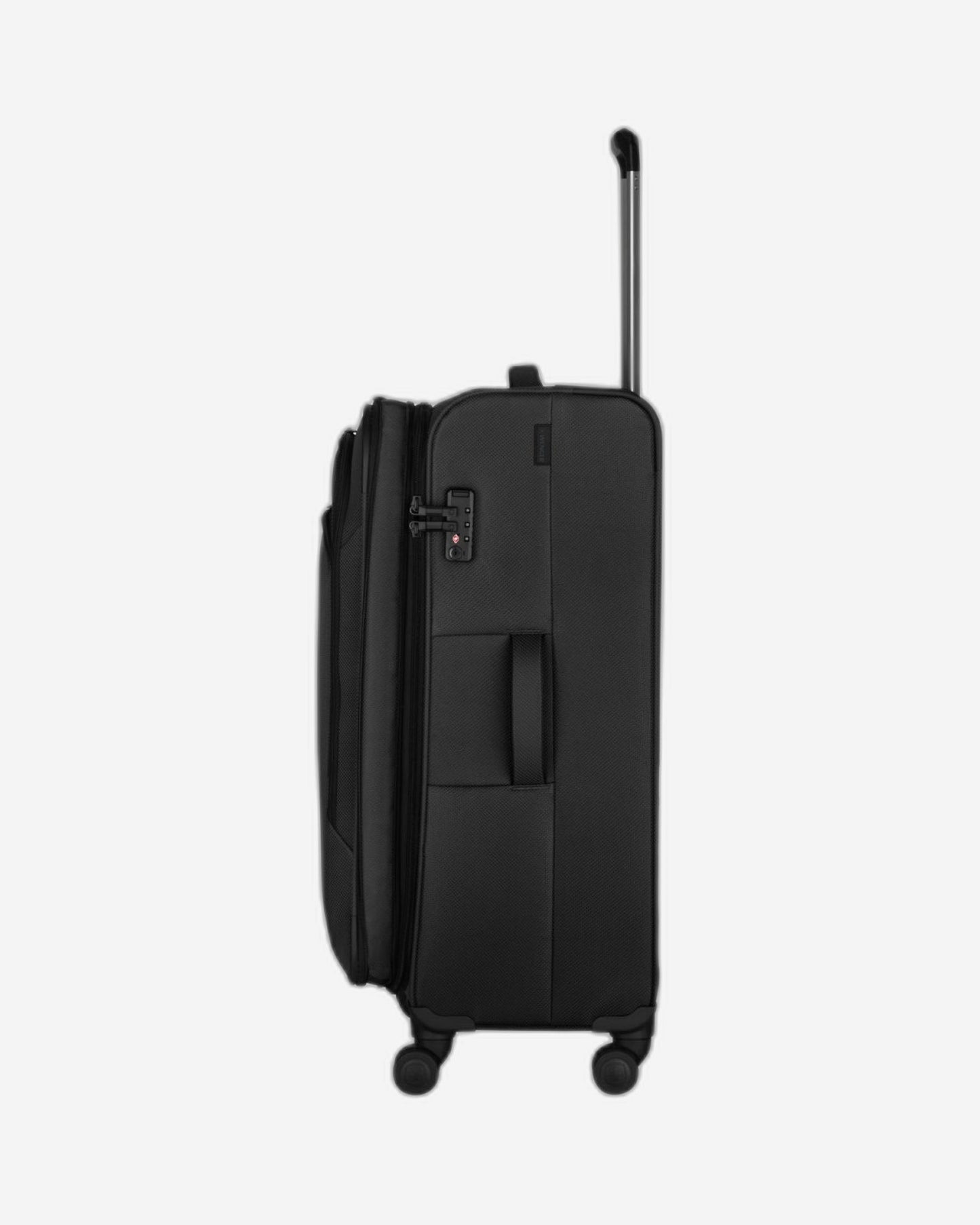 Wenger Vibrave 68cm Softcase 4 Double Wheel Expandable Check-In Luggage Trolley Black - 612553