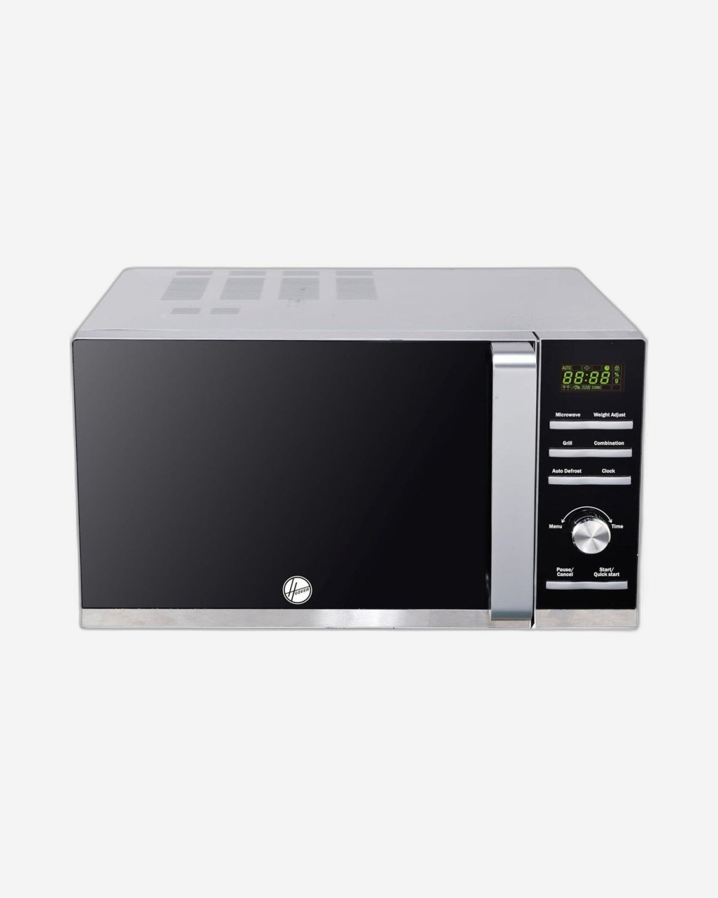 Hoover 25L Digital Microwave with Grill Oven - HMW-M25G-S, 900W Power, Defrost, Grill Function, Digital Button Control, Black