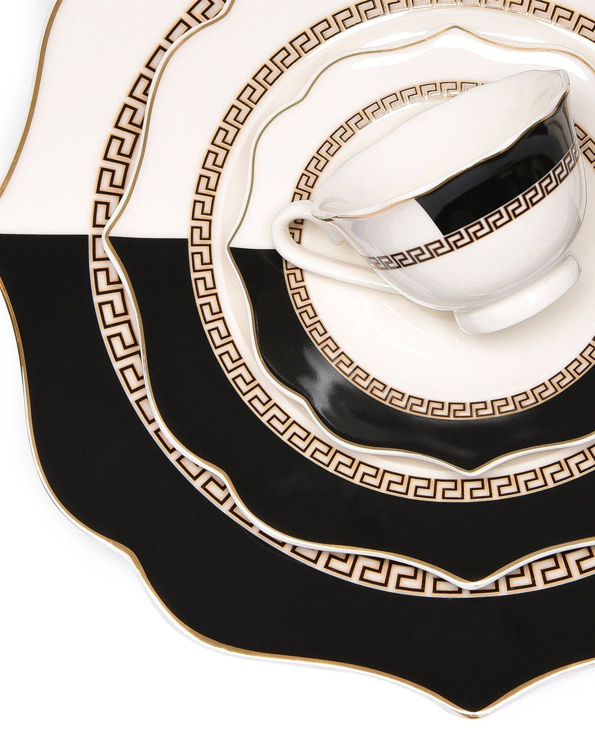 Worthyway Trudy 83Pc Dinner Set Vict-Shape Bp Ab
