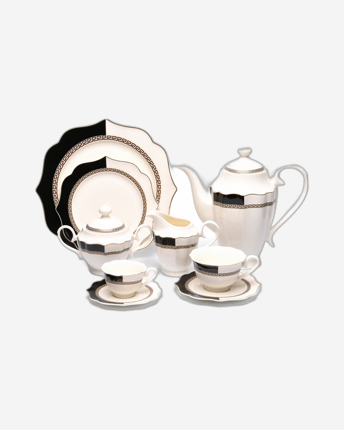 Worthyway Trudy 83Pc Dinner Set Vict-Shape Bp Ab