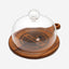 Home Fashion Acacia Wood/Glass Cheese Set