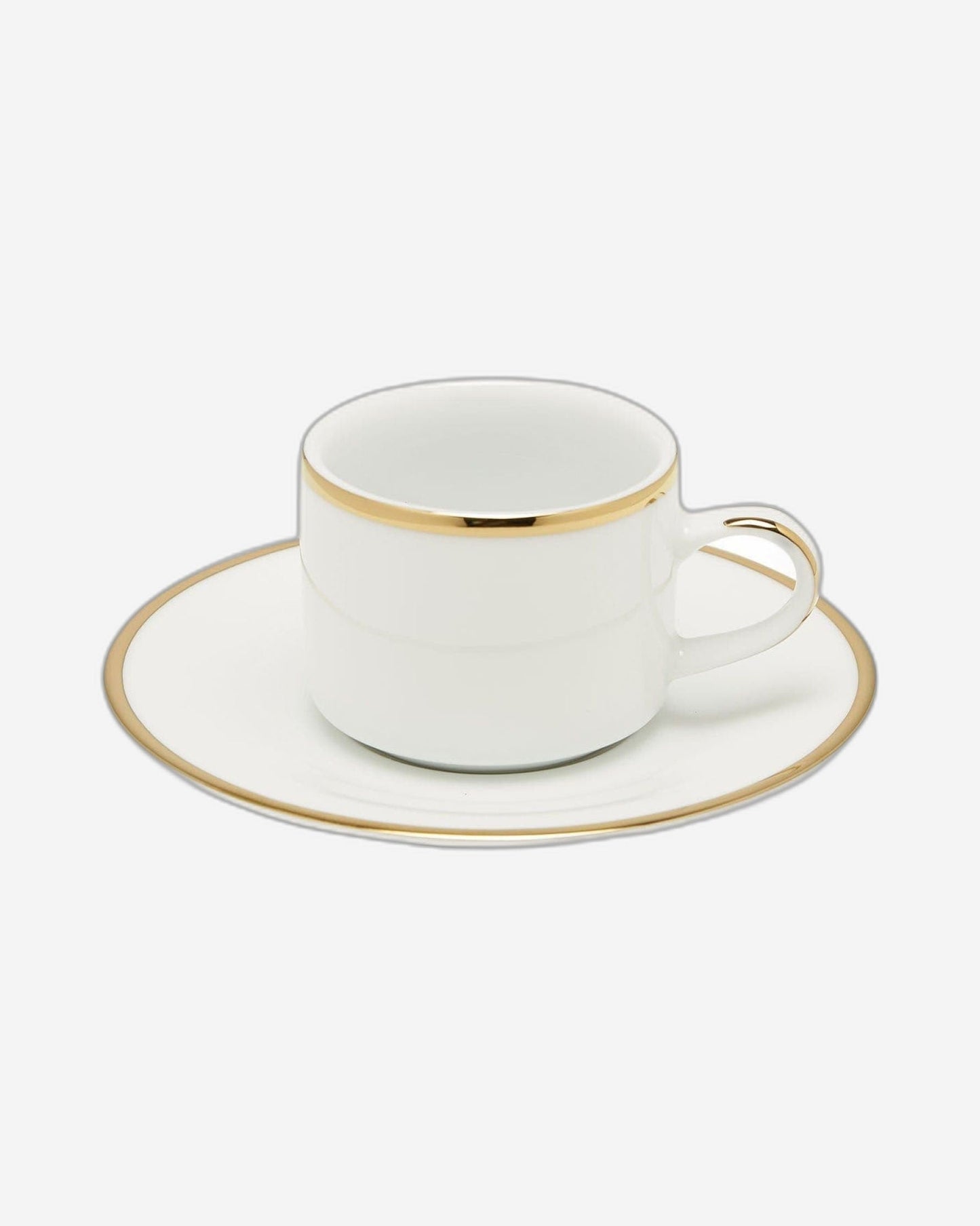 Dankotuwa Coffee Cup & Saucer Set 6+6 3Mm Gold