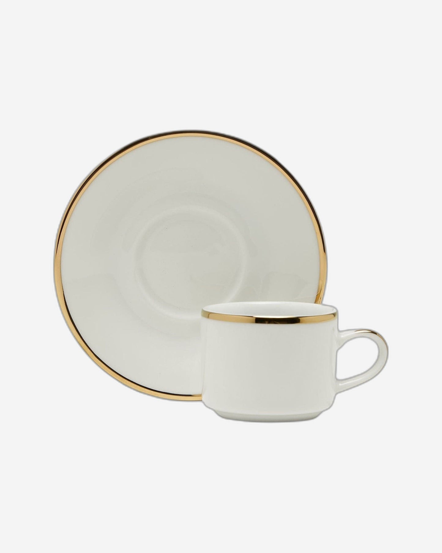Dankotuwa Coffee Cup & Saucer Set 6+6 3Mm Gold