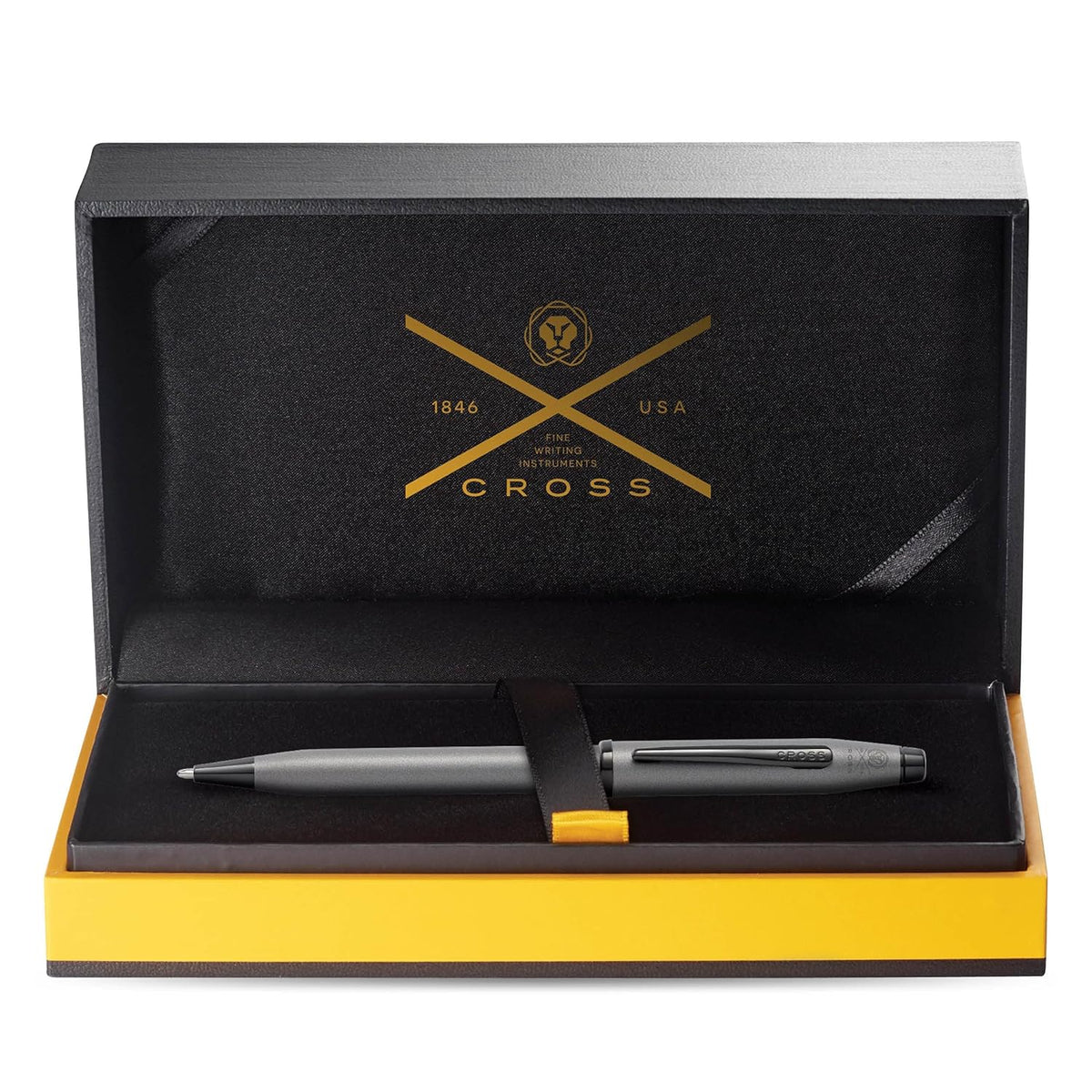 Cross Century® Ii Gunmetal Gray With Polished Black Pvd Appointments Ballpoint Pen - AT0082WG-115