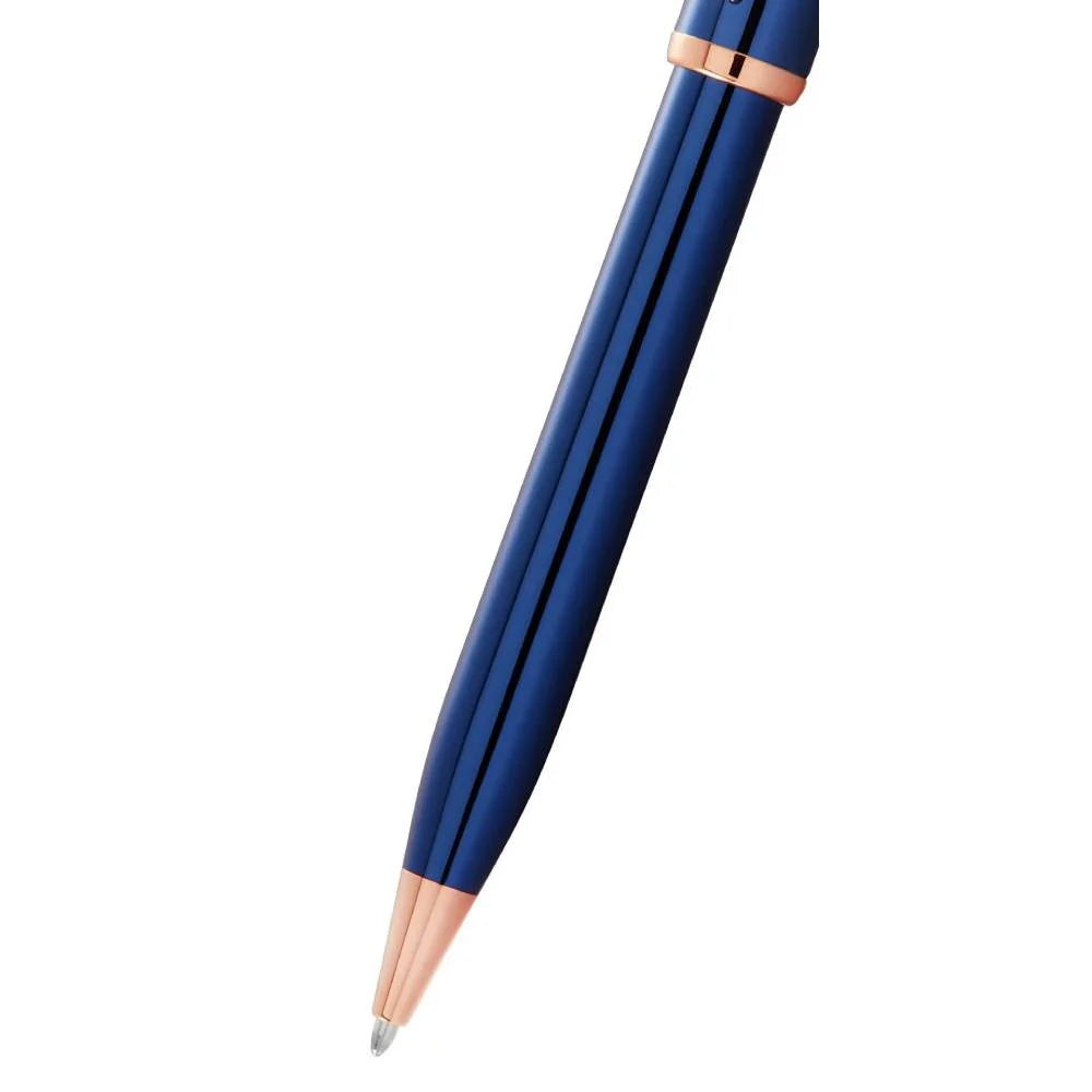 Cross Century® Ii Translucent Cobalt Blue Lacquer With Rose Gold Appointments Ballpoint Pen- AT0082WG-138