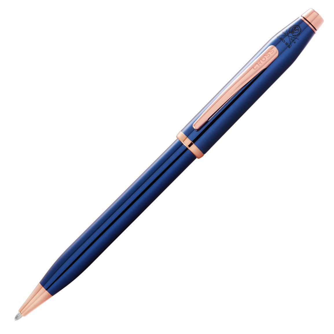Cross Century® Ii Translucent Cobalt Blue Lacquer With Rose Gold Appointments Ballpoint Pen- AT0082WG-138