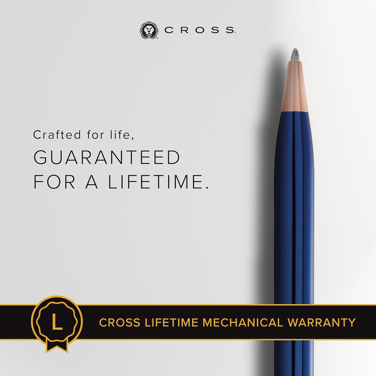 Cross Century® Ii Translucent Cobalt Blue Lacquer With Rose Gold Appointments Ballpoint Pen- AT0082WG-138