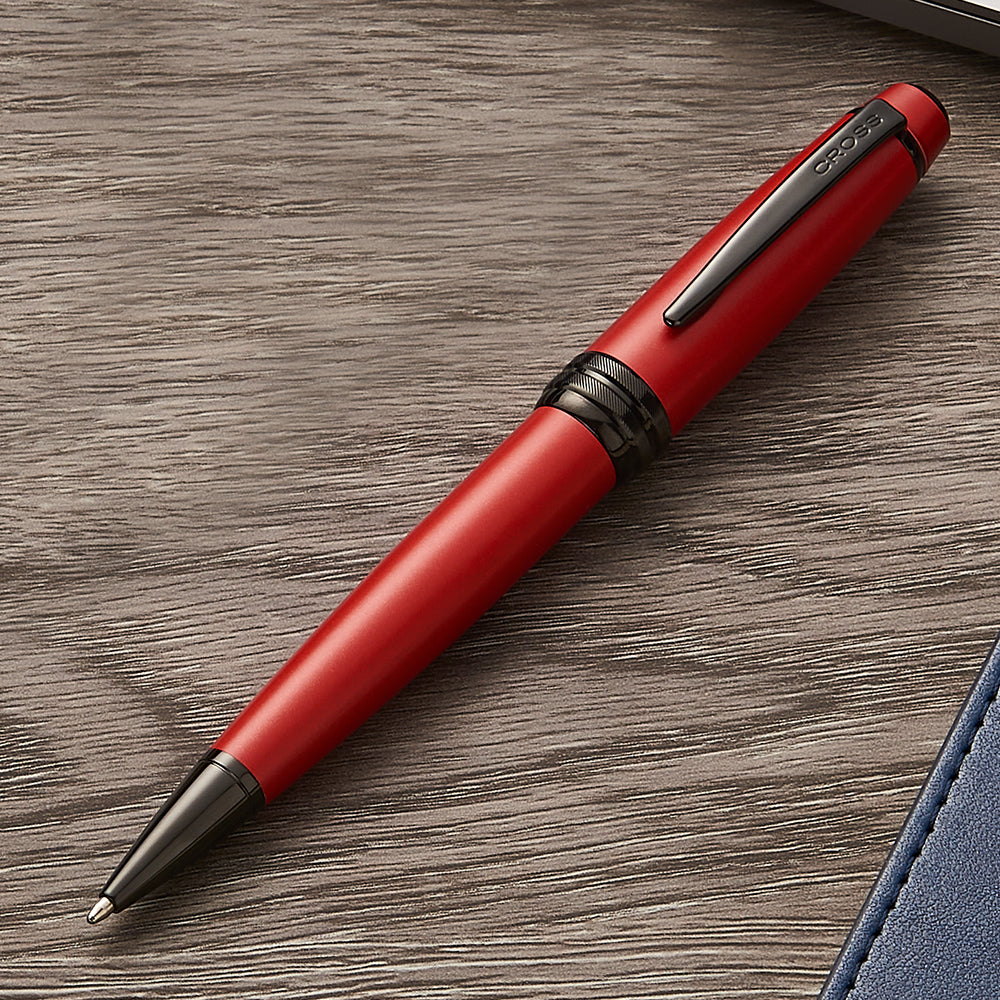 Cross Bailey™ Matte Red Lacquer With Polished Black Pvd Appointments Ballpoint Pen - AT0452-21