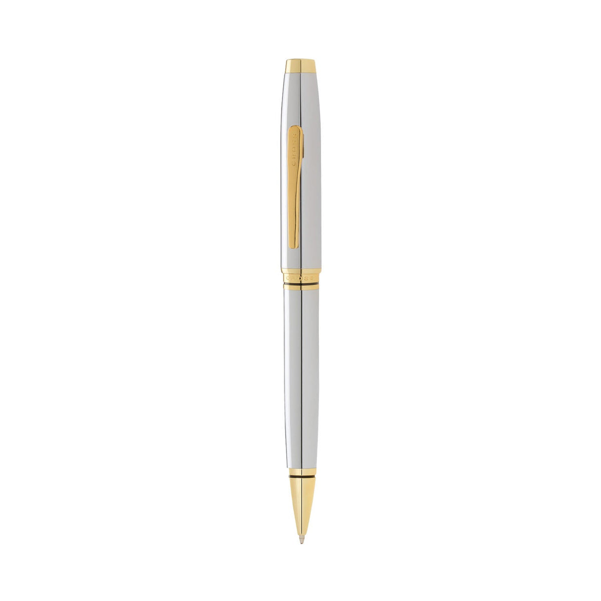 Cross Coventry Lustrous Chrome With Gold Appointments Ballpoint Pen - AT0662-2