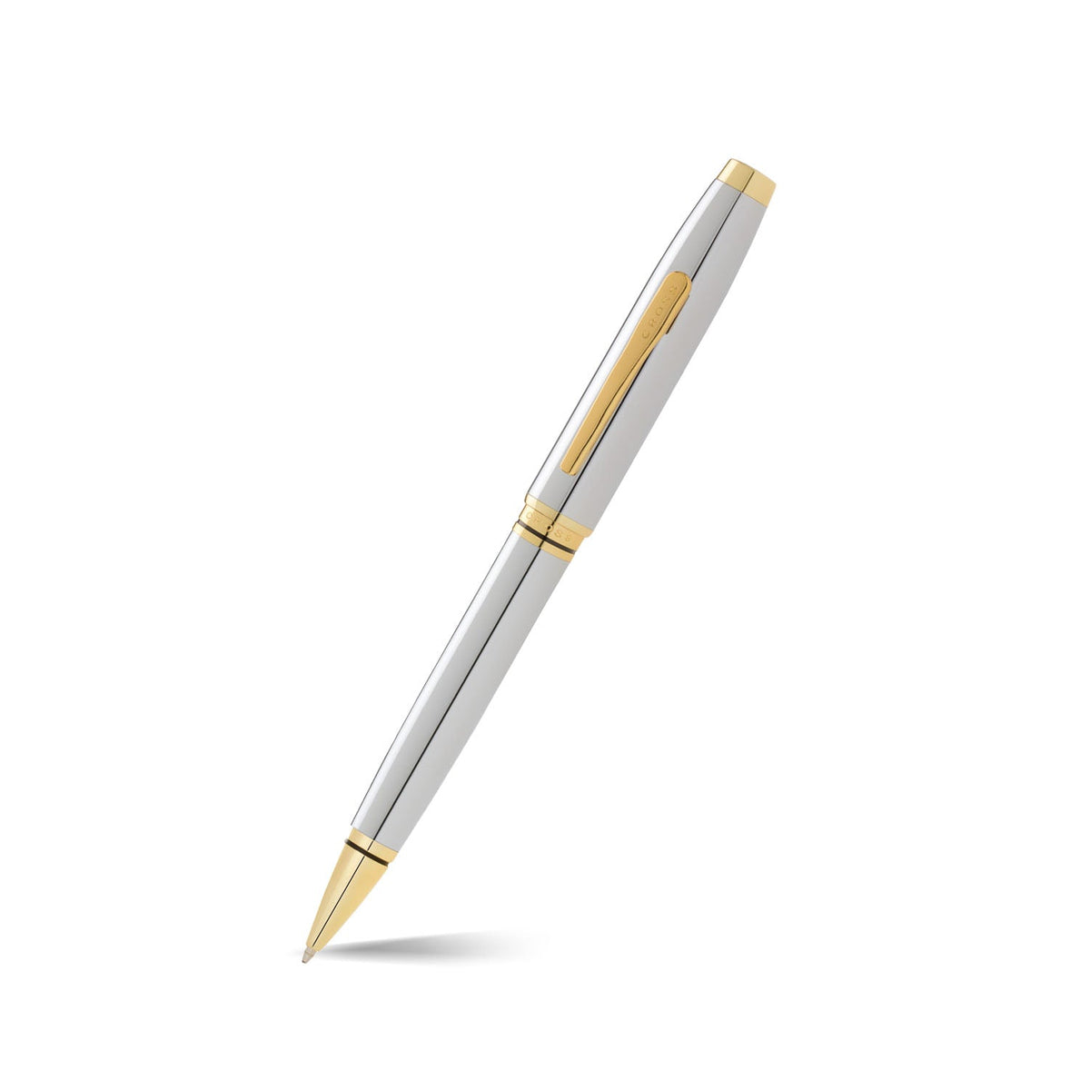 Cross Coventry Lustrous Chrome With Gold Appointments Ballpoint Pen - AT0662-2