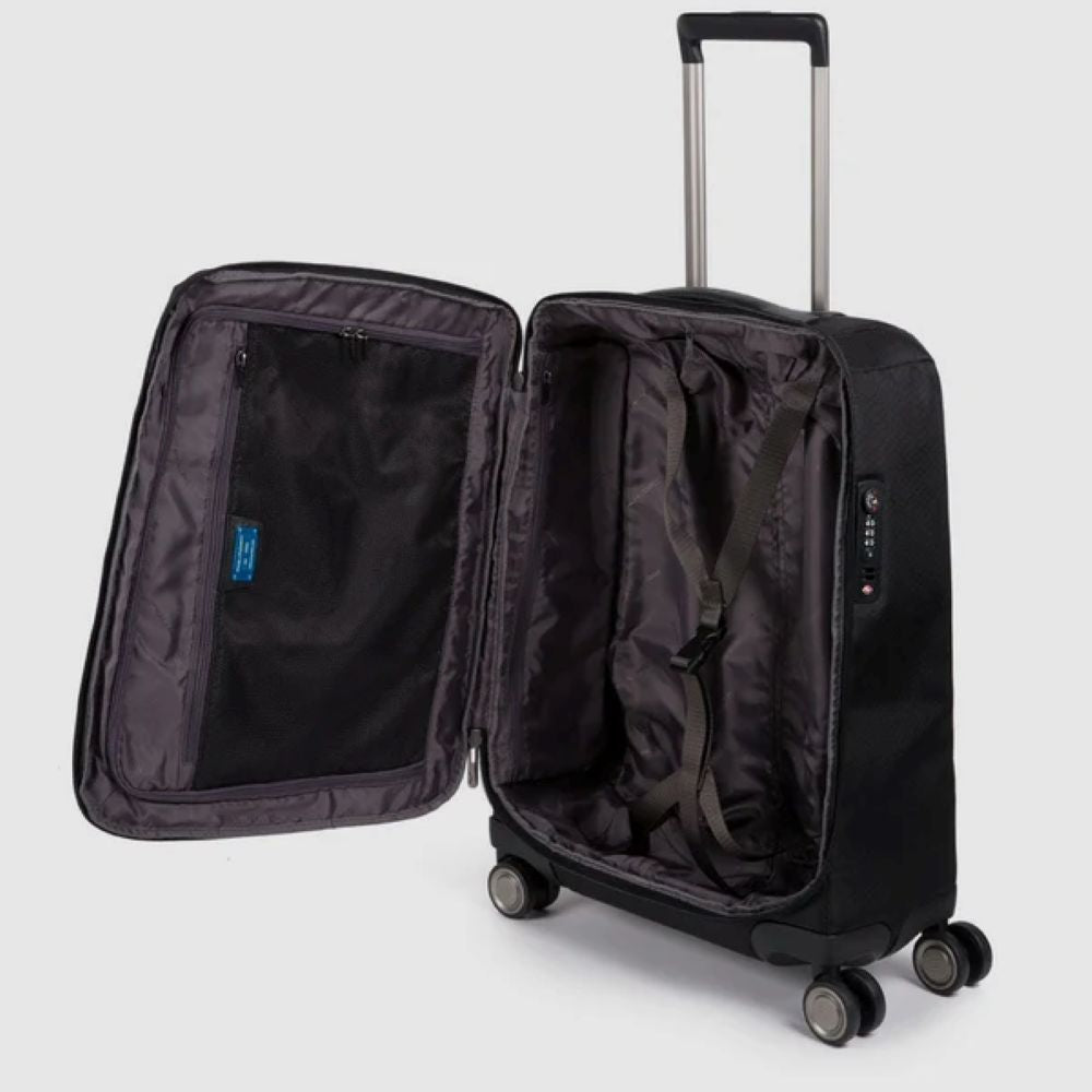 Piquadro Brief Ultra Slim Cabin Size Spinner Black BV4343BR2/N