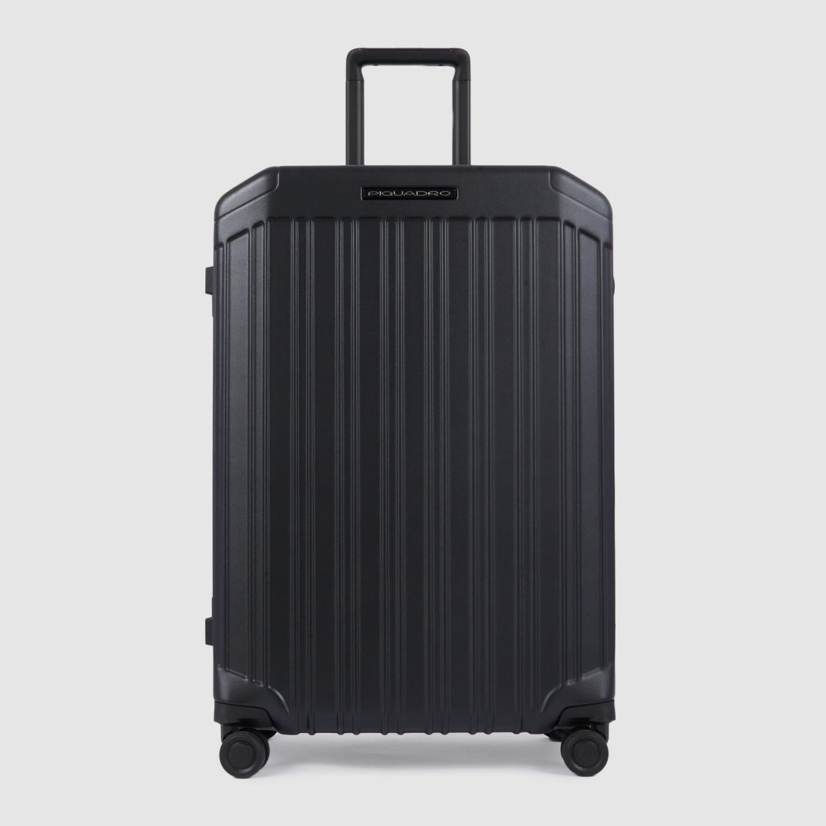Piquadro Pqlm - Medium Size Hardside Spinner Matt Black