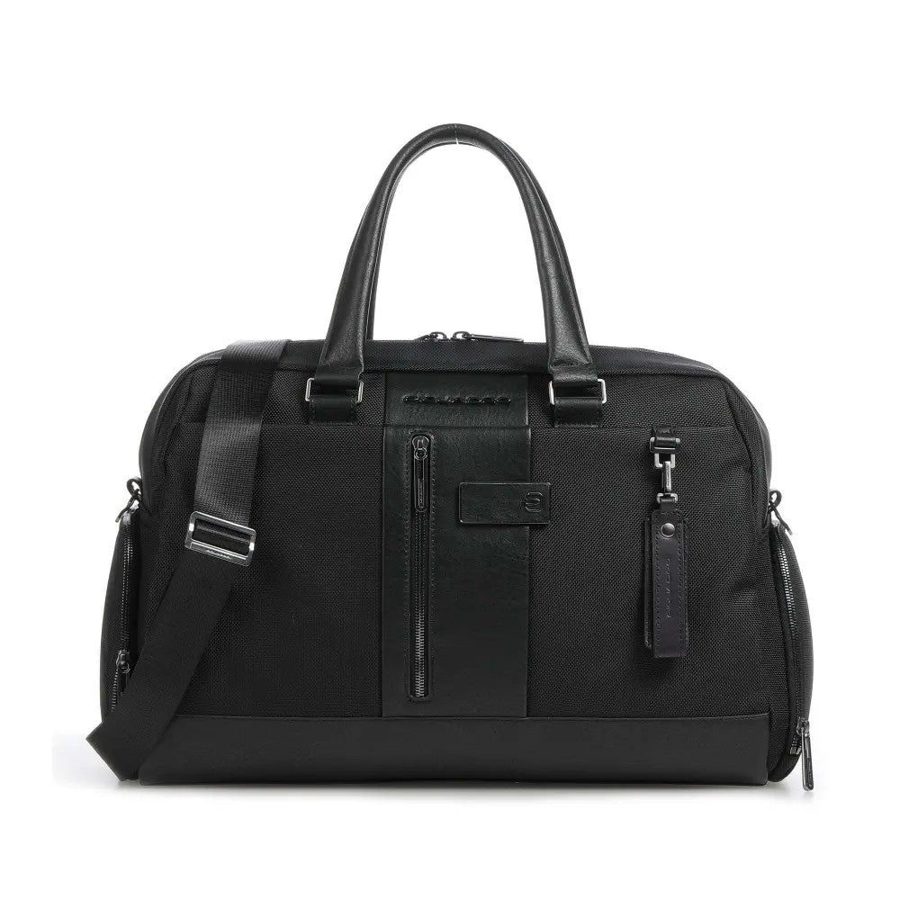 Piquadro  Brief Duffel Bag In Recycled Fabric With Shoe Black BV4447BR2/N