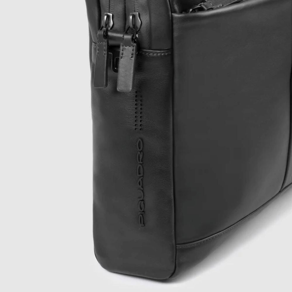 Piquadro  Computer Portfolio Briefcase W/Ipad Compartment Black CA3339UB00/N