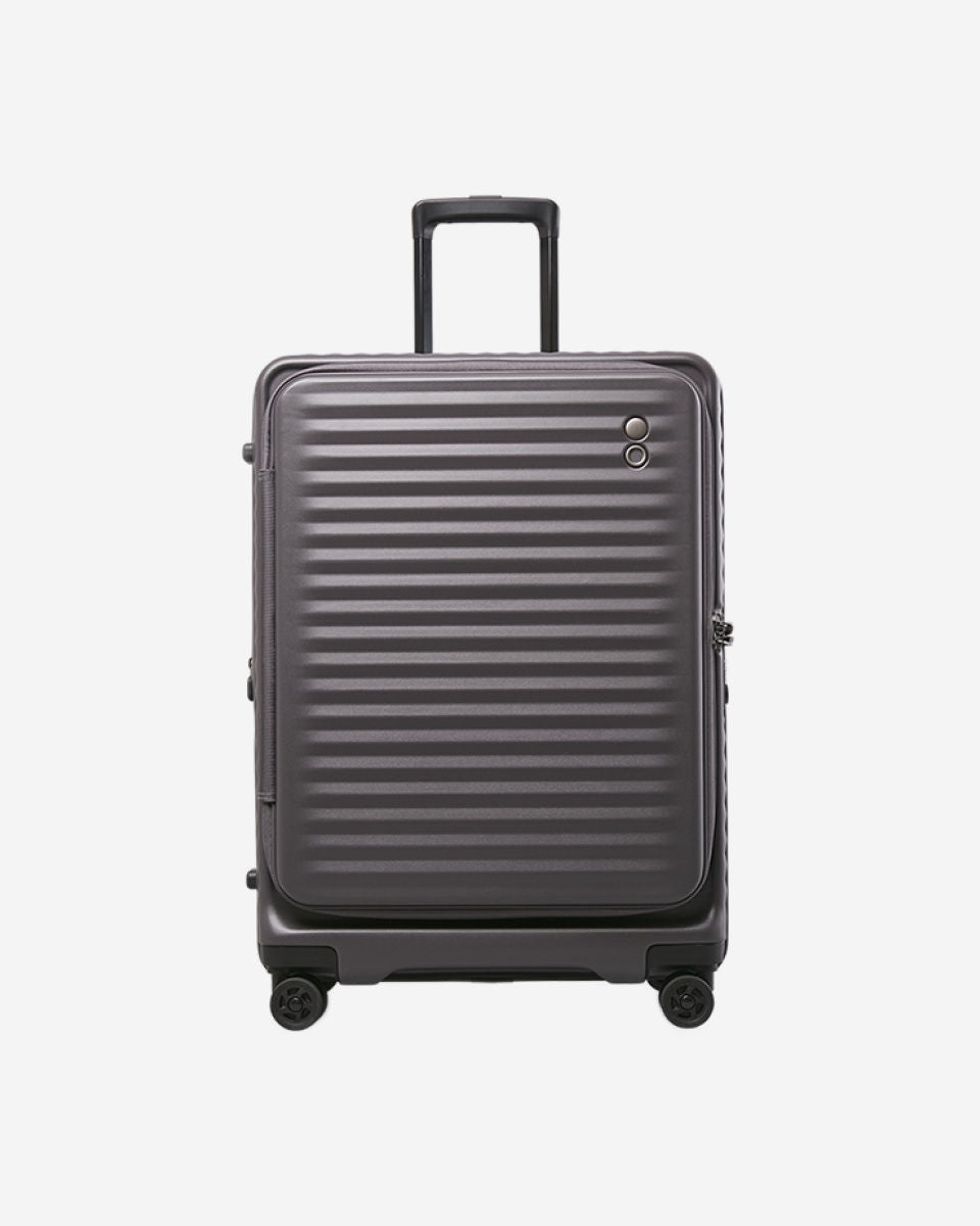 Echolac Celestra Spinner 24in Dark Grey Trolley Bag