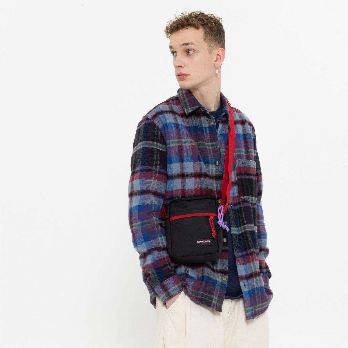 Eastpak The One Kontrast Violet Red Crossbody Bag