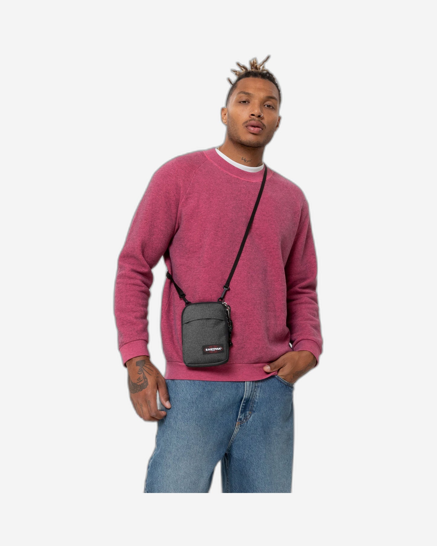 Eastpak Buddy Black Denim Small Crossbody Bag