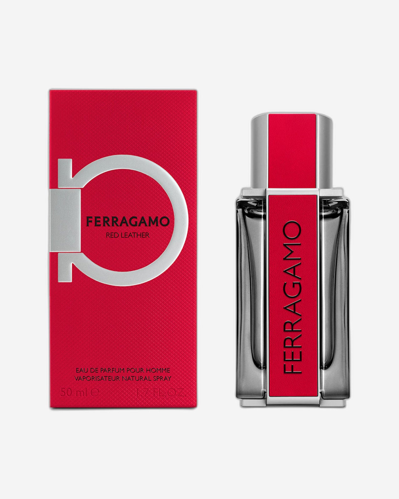 SALVATORE FERRAGAMO RED LEATHER EAU DE PARFUM FOR HIM 100ML